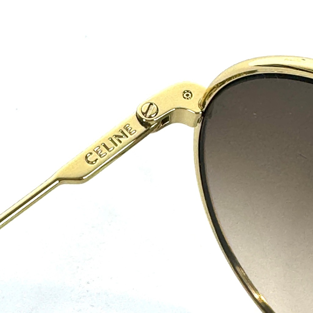 CELINE 61MM Oval Sunglasses NEW Gold Smoke Made in Italy - Picture 5 of 15